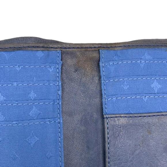Vintage Fossil Gray Blue Wallet - Picture 7 of 12